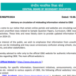 CBSE Issues Advisory on Fake Syllabus Information